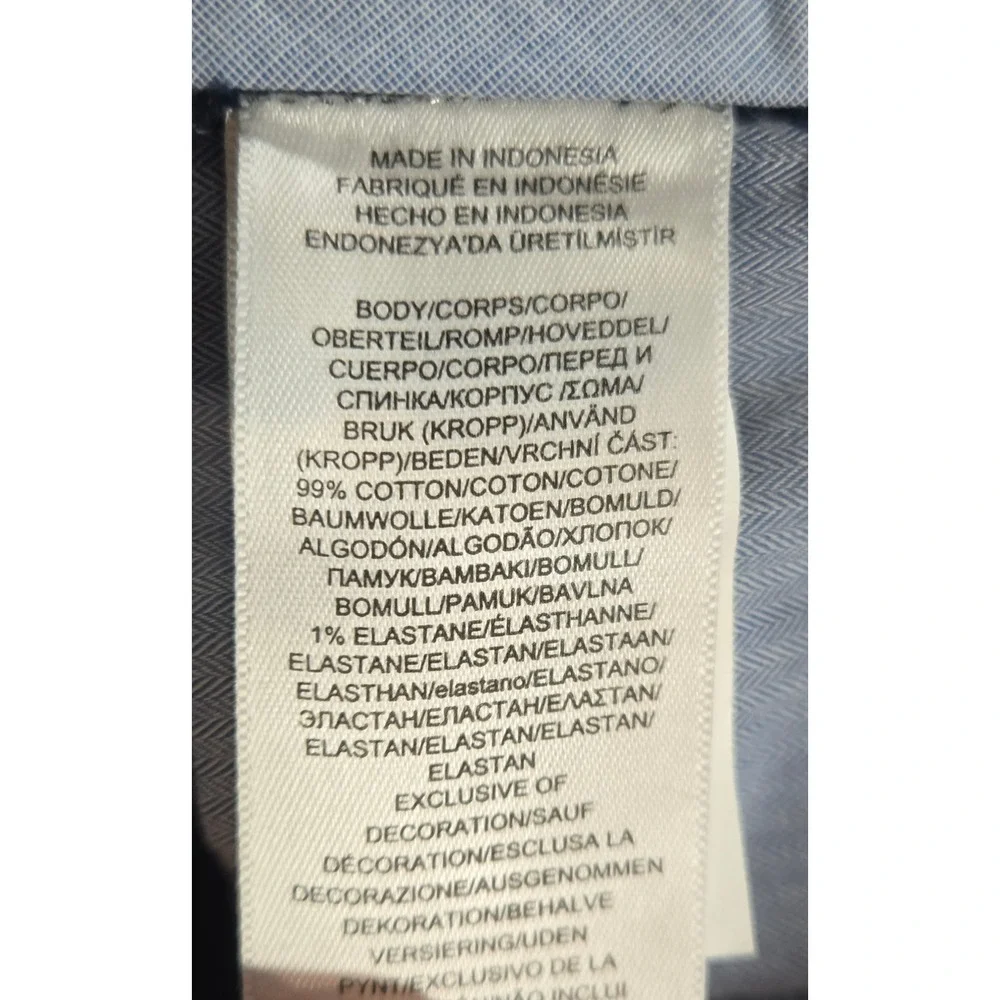 Polo Ralph Lauren Navy Blue Corduroy Pants Stretch Classic Fit Mens 38x30
